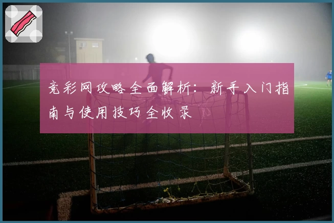 竞彩网攻略全面解析：新手入门指南与使用技巧全收录
